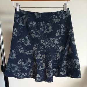 Banana Republic, Skirt, 0, blue floral